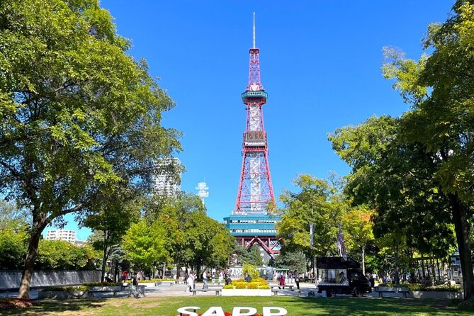 1 Day Tour to Hill of the Buddha, Sapporo and Sake - Returning downtown for the 147.2-meter TV Tower