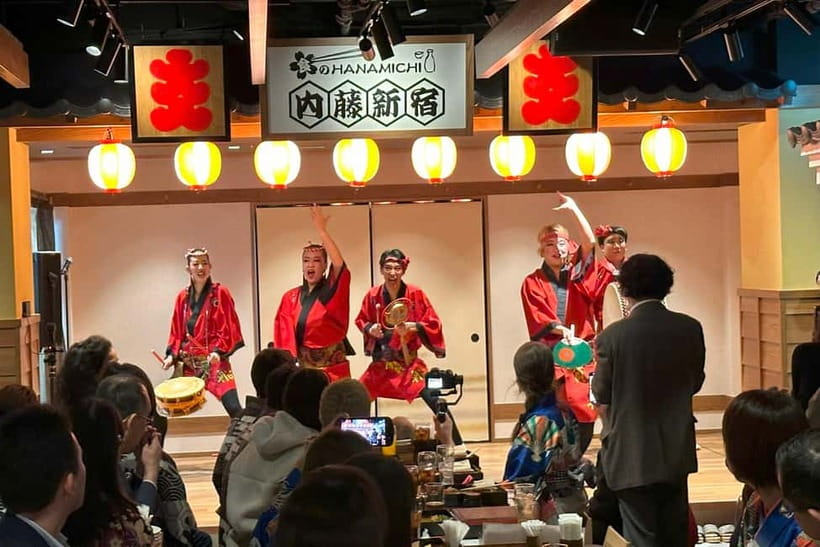 Bon Dance IZAKAYA in Shinjuku, Tokyo - Food, drinks, and the all-you-can-drink choice
