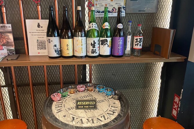 Casual Japanese SAKE tasting and snack experience in Kabukicho - What the one-hour tasting feels like