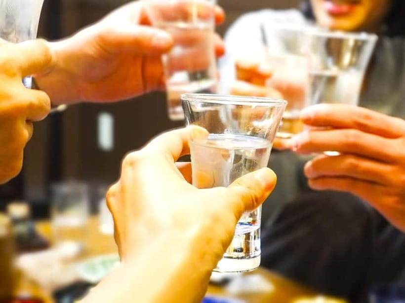 Casual Japanese sake tasting and snack experience, Kabukicho - Snacks that show sake in context
