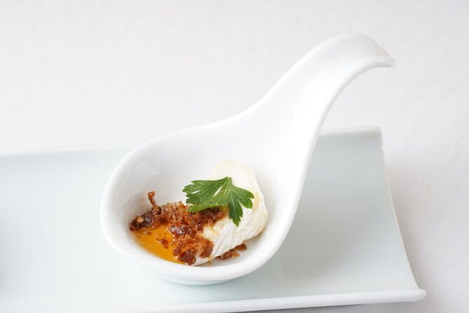 Experience a western twist on Japanese sake snacks - Sake or wine with a concentrated seafood flavor