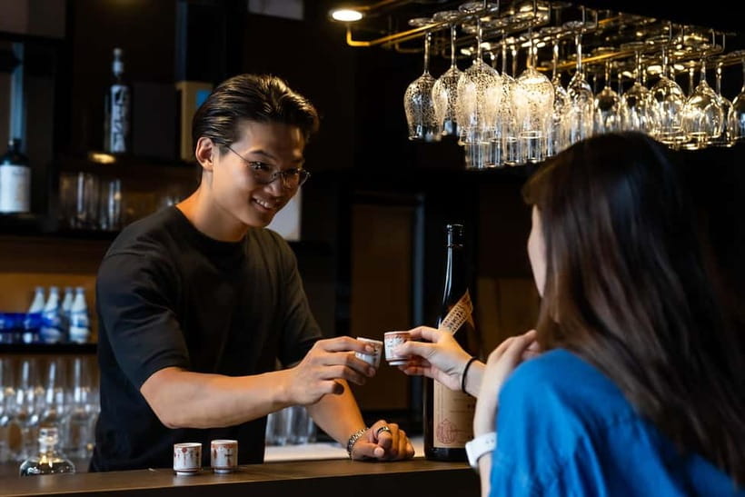 Ginza, Tokyo: Sake Experience with traditional vessels - The hosts make the small group worthwhile