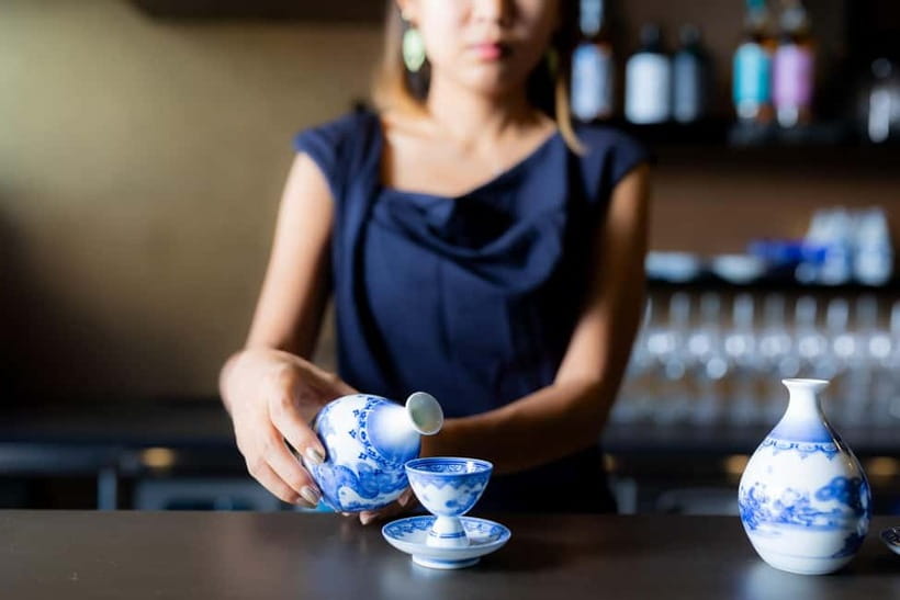 Ginza, Tokyo: Sake Experience with traditional vessels - Three regional tastes in one short sitting