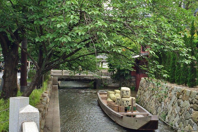 Japanese Sake Breweries Tour in Fushimi Kyoto - Fushimi Yume Hyakushu and an old Gekkeikan storefront