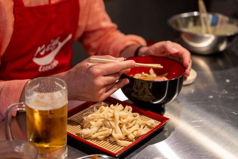 Kyoto Udon & Tempura Cooking Class with Professional Chefs - Rice, inari sushi, and onigiri