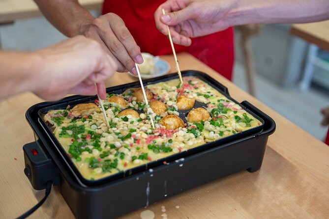 Osaka Home Feast Cooking and Sake Experience - Chicken, green onion, mayo, and ponzu