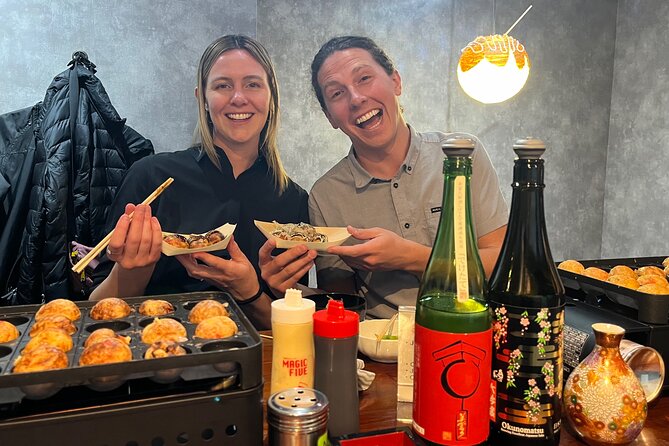 Osaka Sake Tasting & Takoyaki Cooking Experience - Key Points
