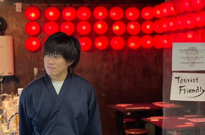 Private sake pairing@ancient underground - Entering Asakusa’s Underground Street at 7 pm