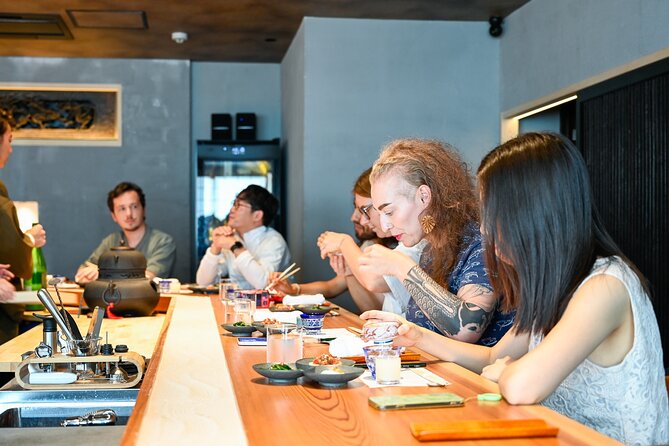 Sake "Omakase" in Osaka : Guided Tasting by a Active Sake brewer - Seasonal Japanese Dishes Put the Sake in Context