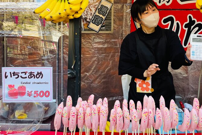 Sake Tasting and Cherry Blossom Fun in Tokyo! - Snack stops add a useful pause