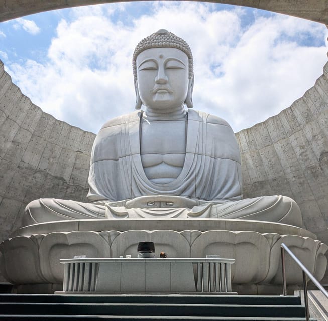 Sapporo: Buddha Hill, TV Tower, and Sake Stand Bar Tour - Moai statues and a Stonehenge replica