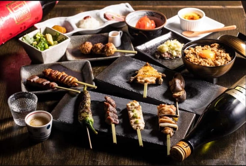 Tokyo: Izakaya Bar Experience at Kuuraku Ginza Reservation - Starting with the five-skewer course